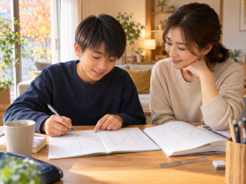 【2026年版】中1の数学、2学期から急にわからなくなった？方程式・比例でつまずく本当の理由と家庭でできる「戻り方」