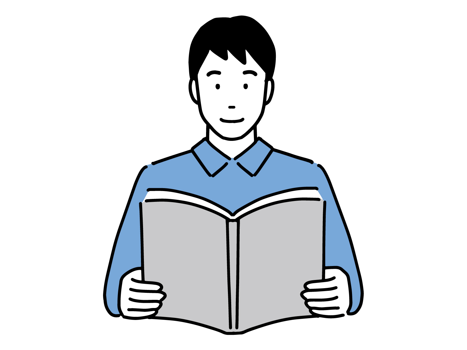 本を読むおとうさん