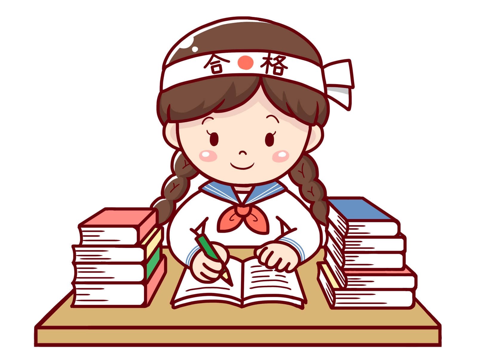 受験生の女の子