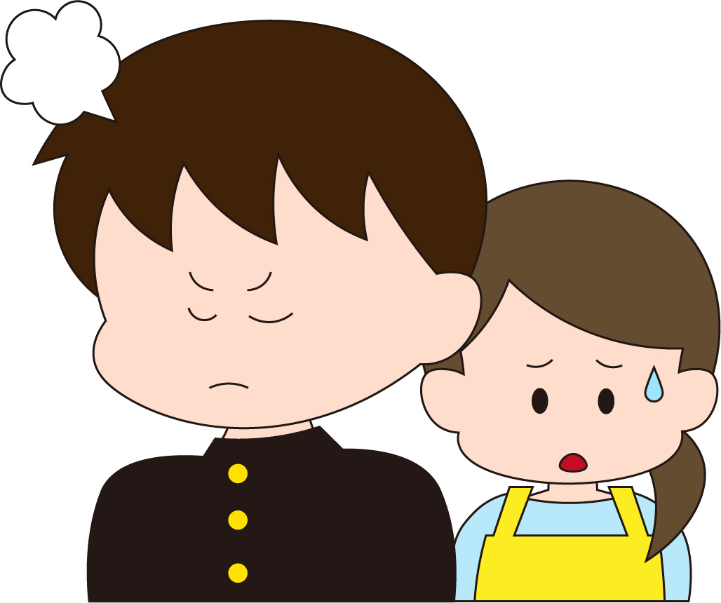 反抗しているお子さん
