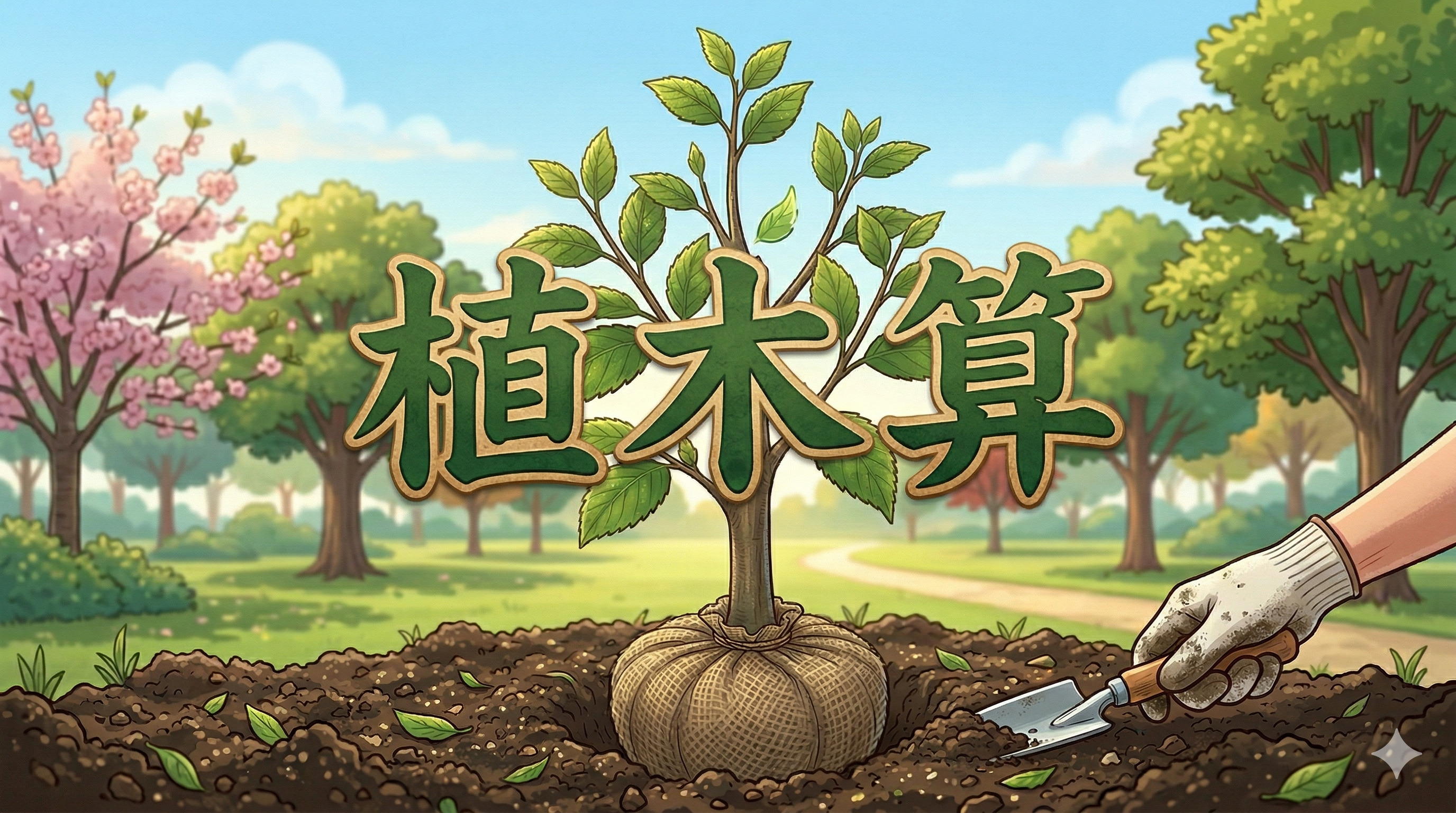 植木算のイラスト