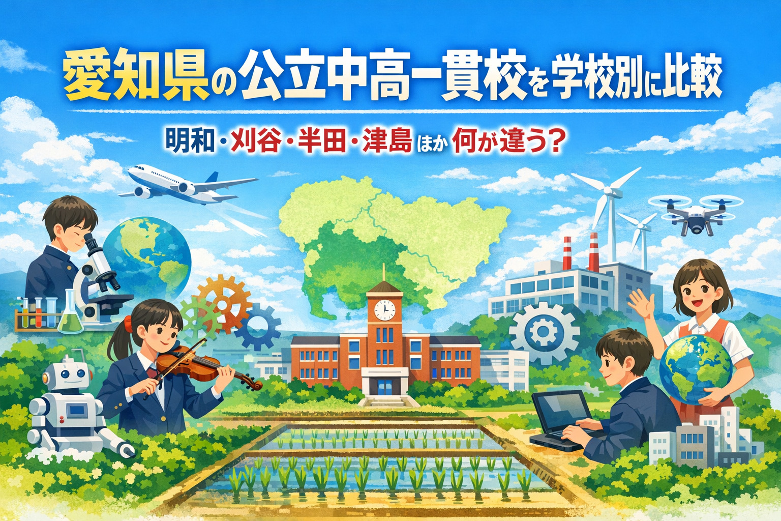 愛知県中高一貫校の比較